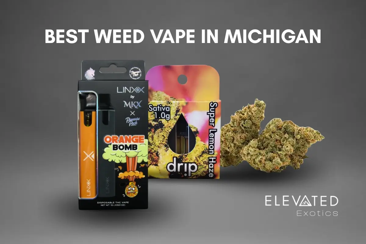 trendi disposable vape Elevated Exotics Cannabis Dispensary Nerd Bar 3000 Puffs Rose Pink Strains:Vanilla (Sativa)